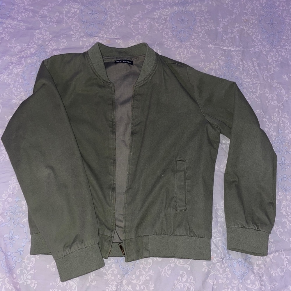 army green brandy melville bomber jacket